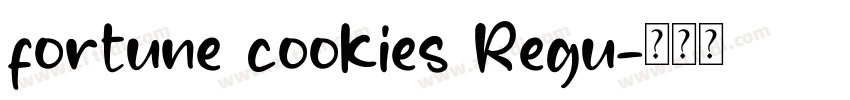 fortune cookies Regu字体转换